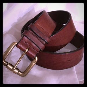 Leather belt